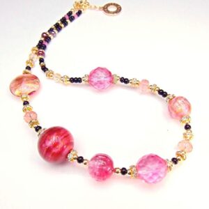 Lumiere Black Rosa nyaklánc