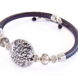 Lumiere Black Silver karkötő