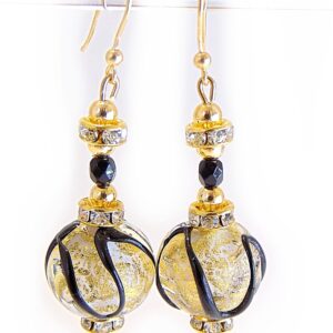 Aida Nero/Oro fülbevaló