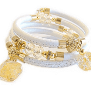 BP-2 Bianco/Oro karkötő