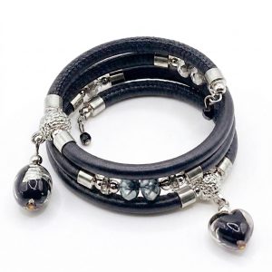 BP-2 Nero/Argento karkötő