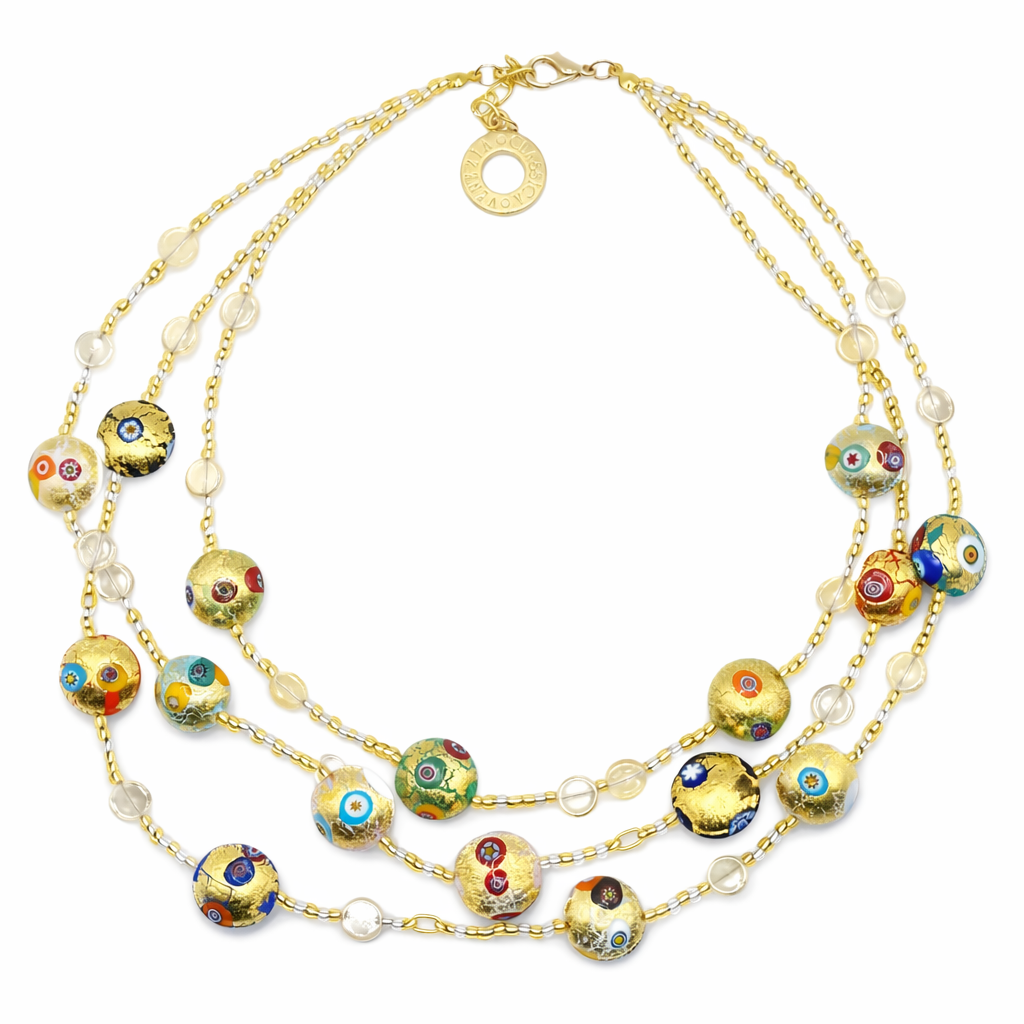 Flavia Murrina Gold 45 cm nyaklánc