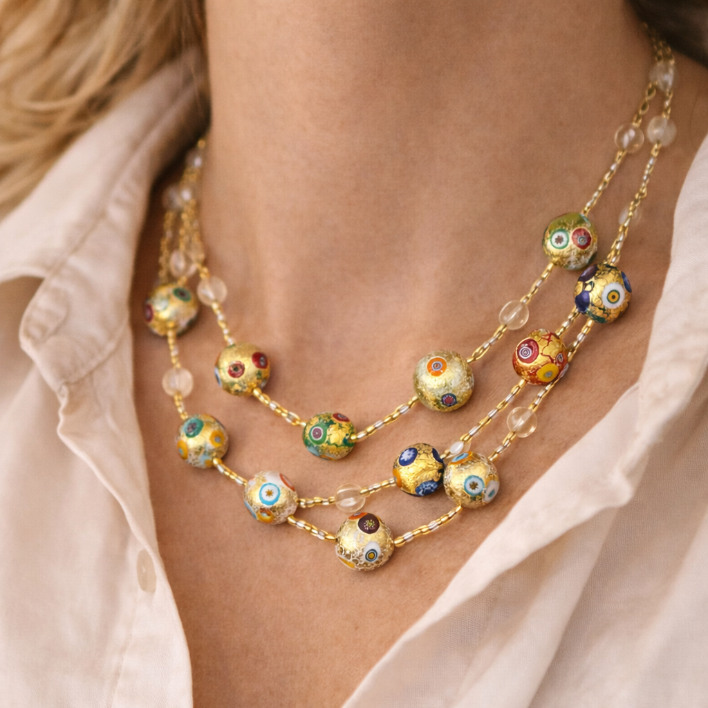 Flavia Murrina Gold 45 cm nyaklánc - Image 2