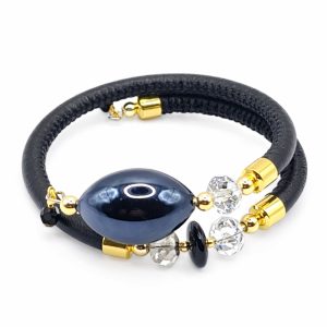 Gloria Nero kétsoros karkötő