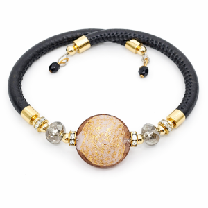 Lumiere Black Ametista karkötő