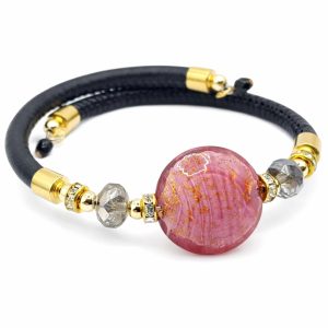 Lumiere Black Rosa karkötő