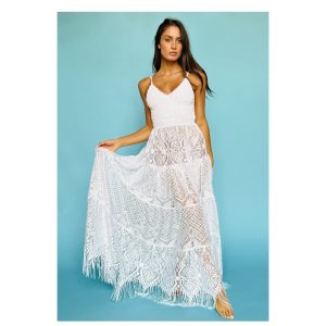 Pántos hosszú női ruha