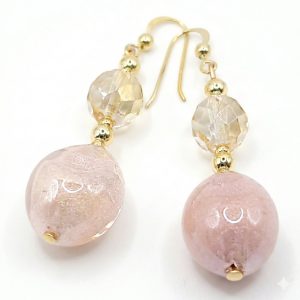 Fleurs Rosa fülbevaló