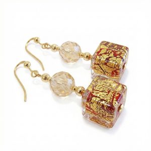 Portofino Rosso fülbevaló